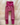 Cosilana uld/silke babybukser stribet pink/ecru 130